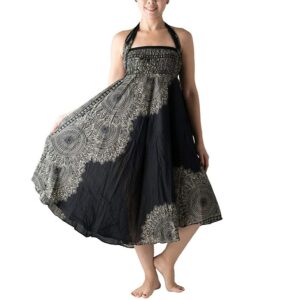 Beach Style print Long Skirt Hippie Bohemian Gypsy