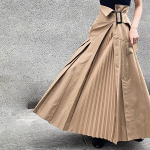 Japan Asymmetrical Casual Pleated Skirt