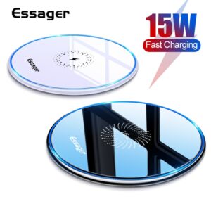 15W Qi Wireless Charger For iPhone 11 Pro Xs Max X Xr 8 Induction Fast Wireless Charging