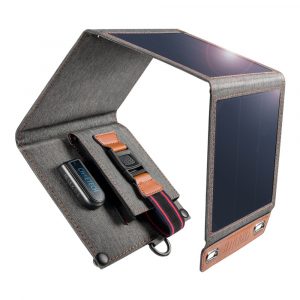 Solar Charger 14W USB Foldable Phone Travel Charger With SunPower