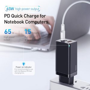 65W GaN Charger Quick Charge 4.0 3.0 Type C, USB, Iphone