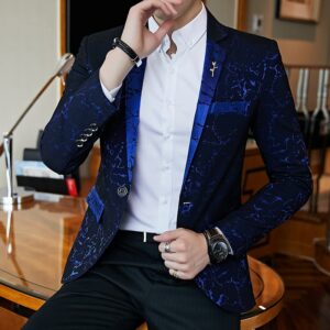 Luxury Party Suit Jacket Evening Dress Jacquard Casual Business