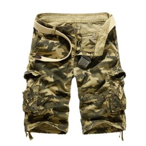 2020 New Camouflage Loose Cargo Shorts Men Cool Summer Military