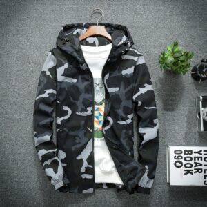 Men's New Jackets Spring Autumn Casual Coats Hooded Jacket Camouflage Fashion Male