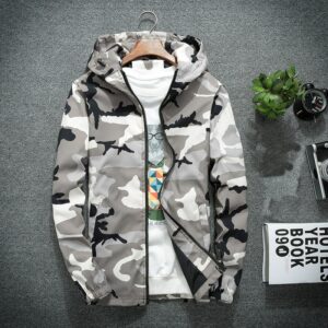 Men's New Jackets Spring Autumn Casual Coats Hooded Jacket Camouflage Fashion Male