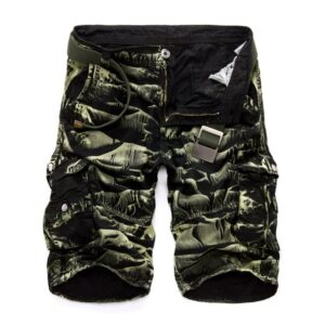 Military Cargo Shorts Men Summer Camouflage Pure Cotton Tactical