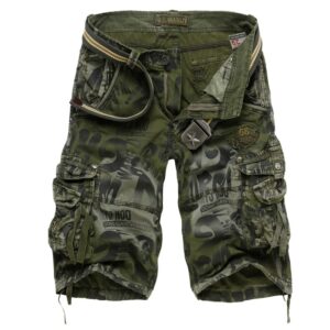 Men's Camouflage 2020 Summer Army Cargo Workout Shorts Loose Casual Trousers