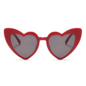 Love Heart Sunglasses Women Big Frame Fashion Cute Sexy Retro Cat-Eye Vintage