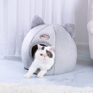 Foldable and Removable Cat Bed Self Warming for Indoor