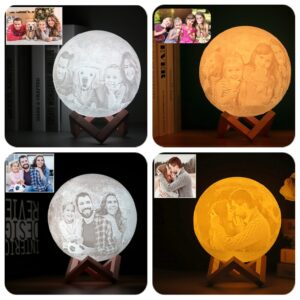 Photo/Text Custom 3D Print Moon Lamp