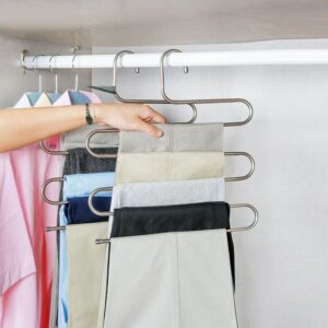 Practical Stainless Steel Clothes Multilayer Hanger