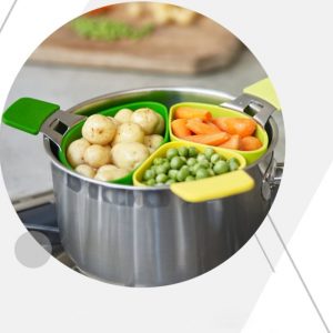 3/Set Kitchen Steamer Basket Instant Cooker Multifunctional