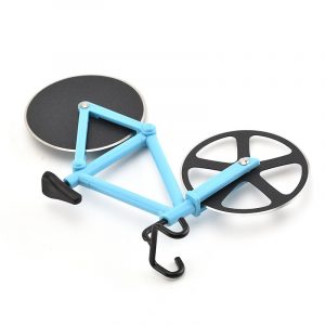New Design Stainless Steel Knife Two-wheel Bicycle Shape Pizza Cutter