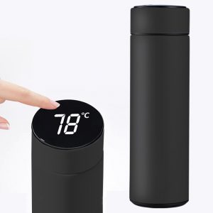 Intelligent Stainless Steel Travel Thermos Coffe Bottle Cup Temperature Display