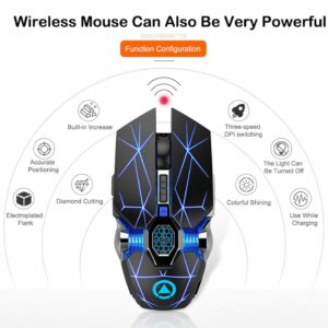 Backlit Rechargeable Wireless Gaming Mouse