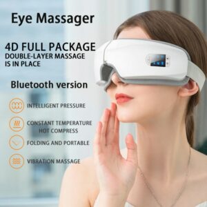 Bluetooth 4D Smart Vibration Eye Massage Glasses