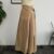 Japan Asymmetrical Casual Pleated Skirt (Khaki One Size)