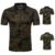 Men’s Fashion Breathable Camouflage Short Sleeve Polo Casual Slim