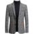 Personality Wild Men’s Suit Jacket High Quality Fashion Plaid Print Slim Fit Warm