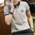 Short Sleeve Men’s Cotton Print Slim Casual Polo Breathable Embroidery Casual