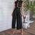 Sexy Sleeveless Backless Ruffled Hollow Out Jumpsuit