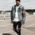 Men’s Jean Jackets Streetwear Hip Hop Bomber Jacket Denim Ripped Casual